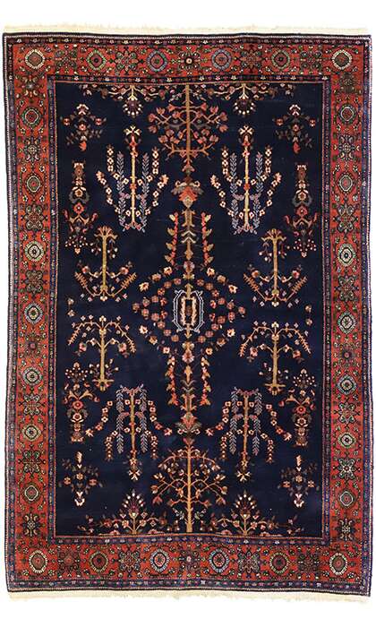 4 x 6 Antique Sarouk Rug 77208