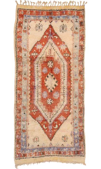 5  X 11 Vintage Moroccan Rug 20034