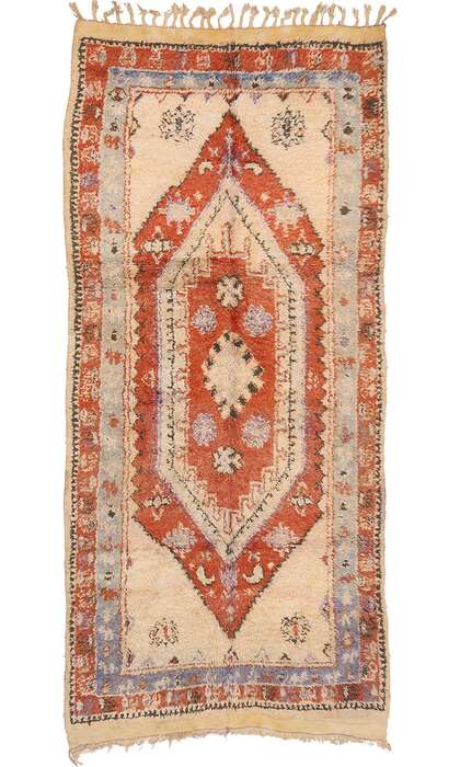 5  X 11 Vintage Moroccan Rug 20034