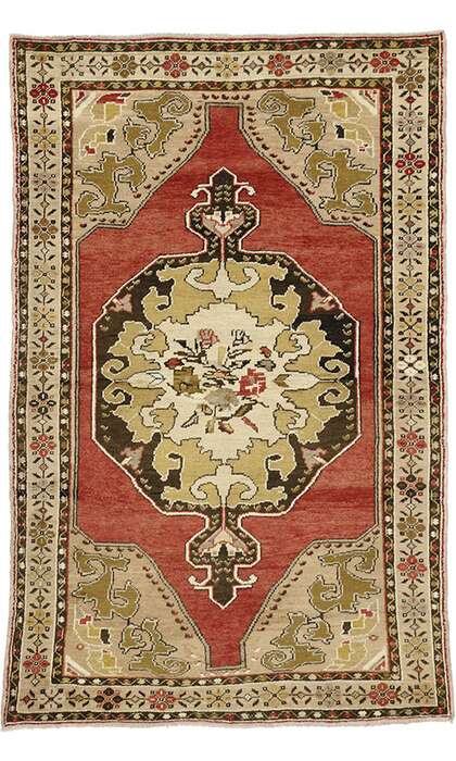 4 x 7 Vintage Oushak Rug 50123