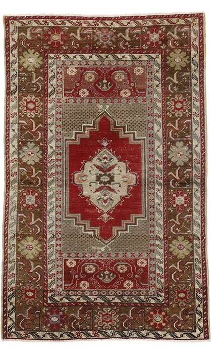 3 x 5 Vintage Oushak Rug 50149