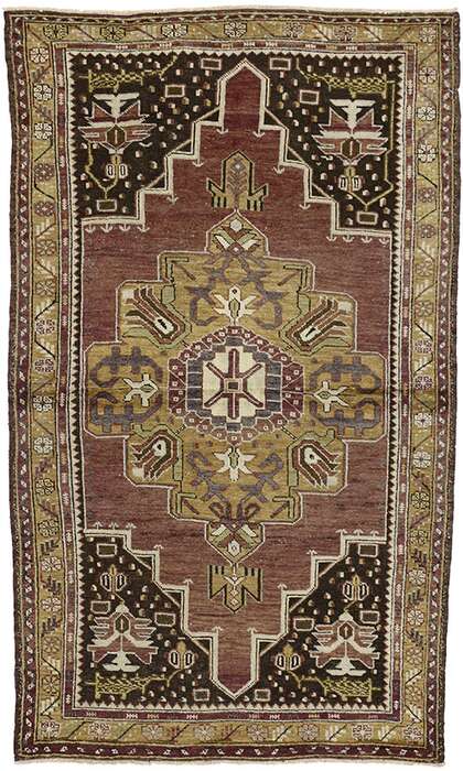 4 x 7 Vintage Oushak Rug 50187