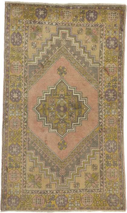 3 x 6 Vintage Oushak Rug 50192