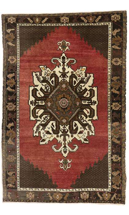 6 x 9 Vintage Oushak Rug 50223