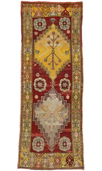 4 x 10 Antique Oushak Rug 50237