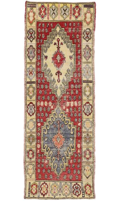 3 x 9 Antique Oushak Rug 50317