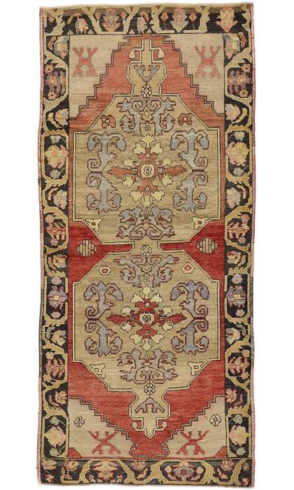 4 x 9 Antique Oushak Rug 50319