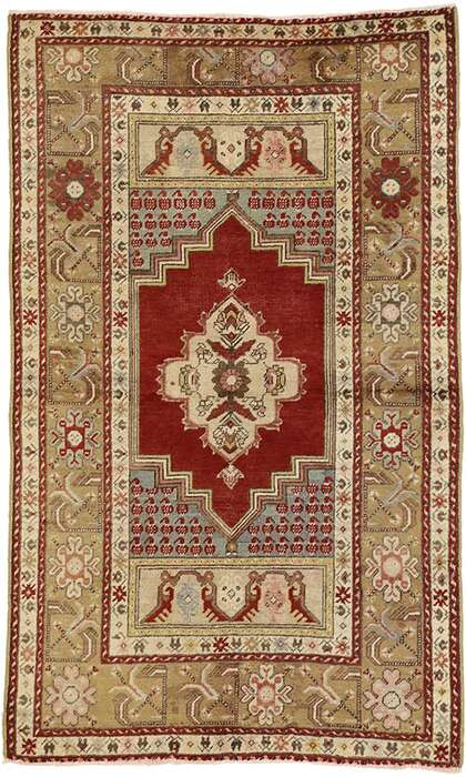 4 x 6 Antique Oushak Rug 50343