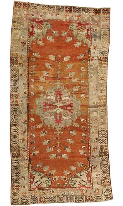 4 x 9 Antique Oushak Rug 50634