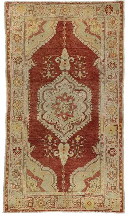 3 x 6 Vintage Oushak Rug 50636