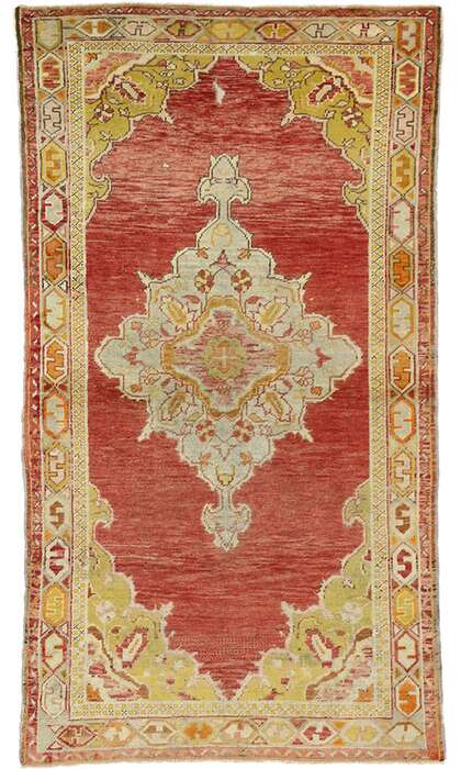 4 x 6 Vintage Oushak Rug 50669