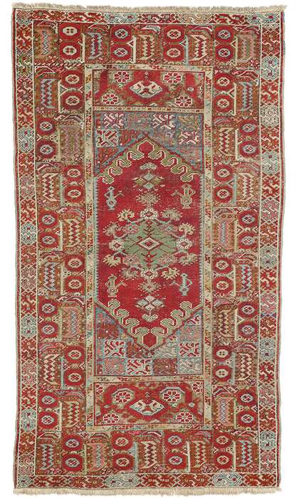 4 x 7 Vintage Oushak Rug 51339