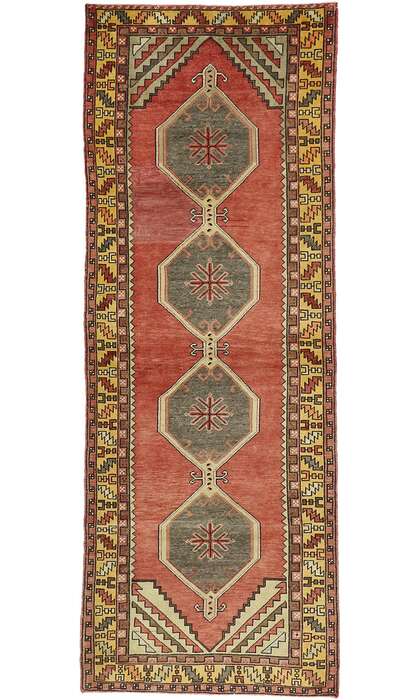 4 x 10 Vintage Oushak Rug 51357