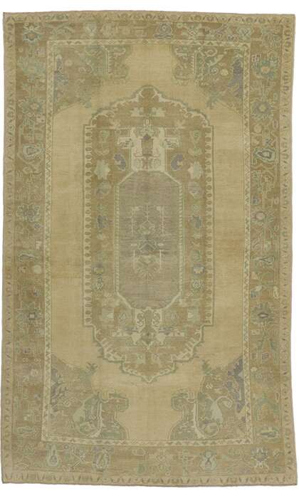 6 x 9 Vintage Oushak Rug 51360