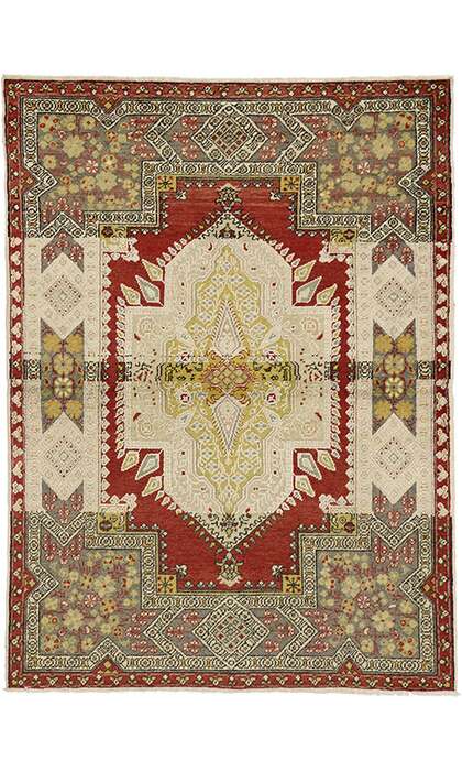 4 x 6 Vintage Oushak Rug 51293