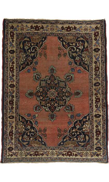 5 x 6 Vintage Kurd Rug 51453