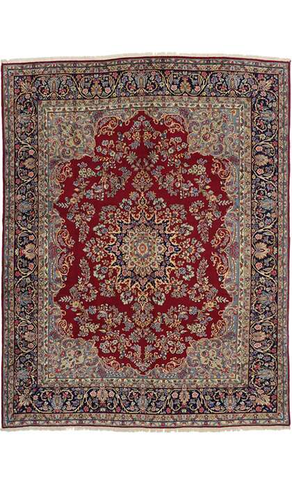 10 x 13 Vintage Kerman Rug 60292