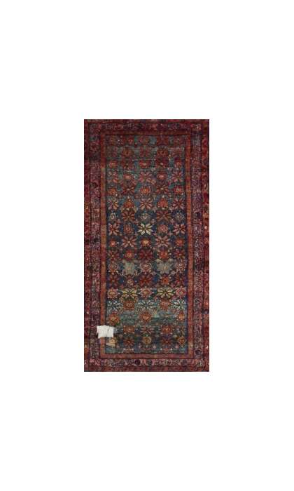 3 x 7 Antique Persian Hamadan Rug 70987