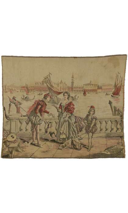 3 x 4 Antique European Tapestry 71671