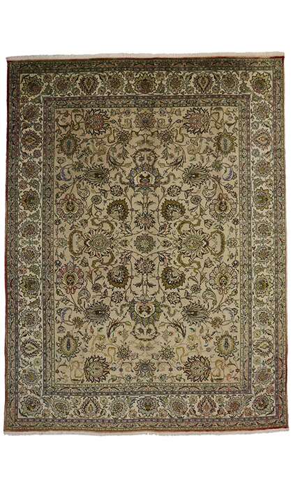 10 x 13 Vintage Tabriz Rug 71929