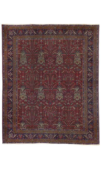 8 x 9 Antique Indian Rug 72879