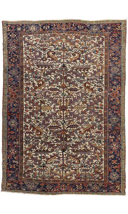 7 x 10 Antique Heriz Rug 73342