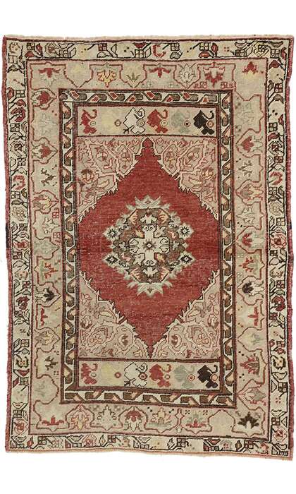 4 x 6 Vintage Oushak Rug 73741