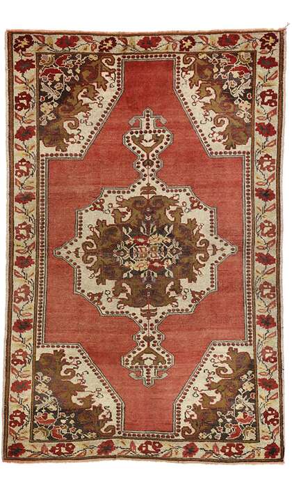 4 x 6 Vintage Oushak Rug 73916