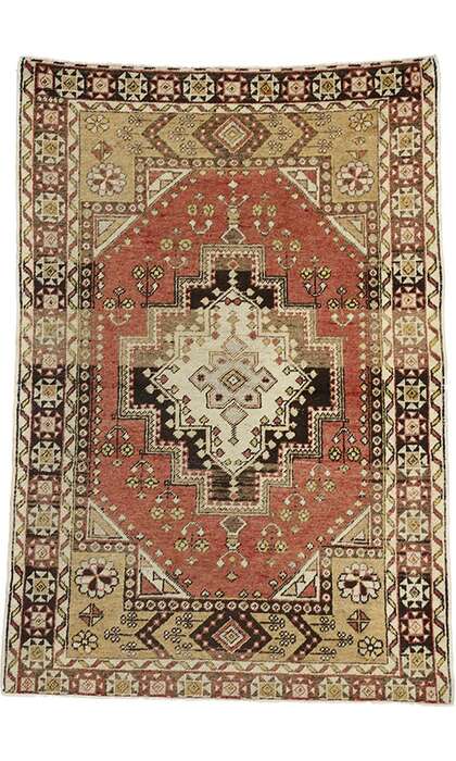 4 x 6 Vintage Oushak Rug 73922