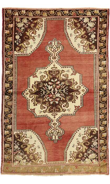 4 x 7 Vintage Oushak Rug 73931