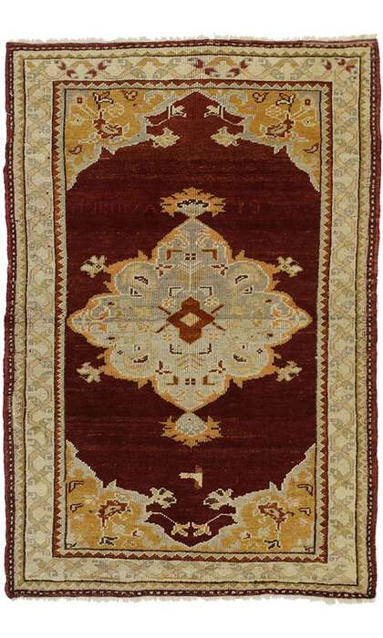 3 x 6 Vintage Oushak Rug 73935