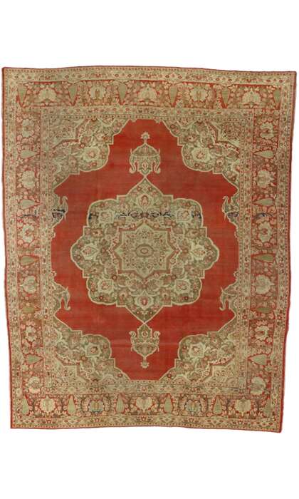 9 x 12 Antique Tabriz Rug 74140