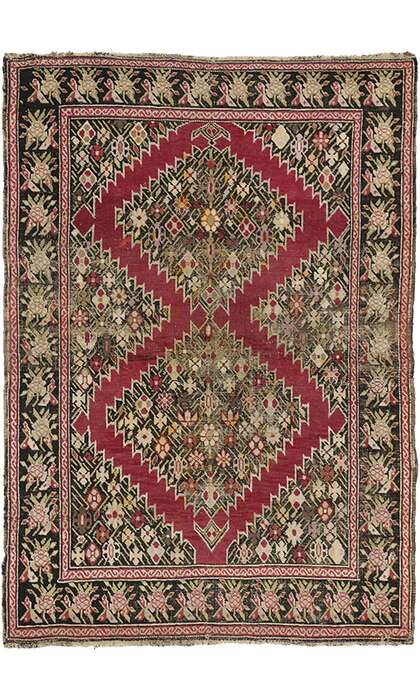 4 x 6 Antique Karabagh Rug 74295