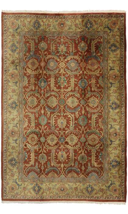 6 x 9 Vintage Indian Rug 74382