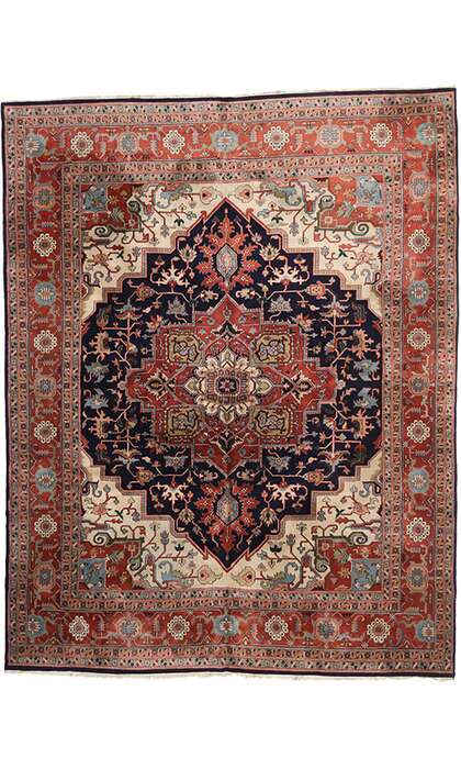 12 x 15 Vintage Heriz Rug 74402