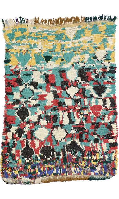 4 x 5 Vintage Moroccan Rug 74526