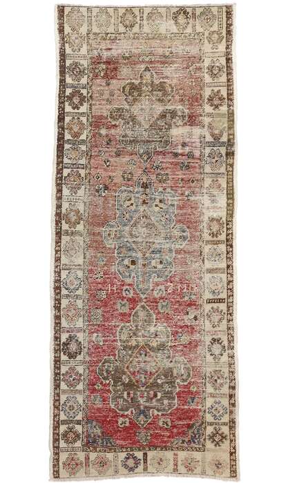 4 x 9 Distressed Oushak Runner 74675