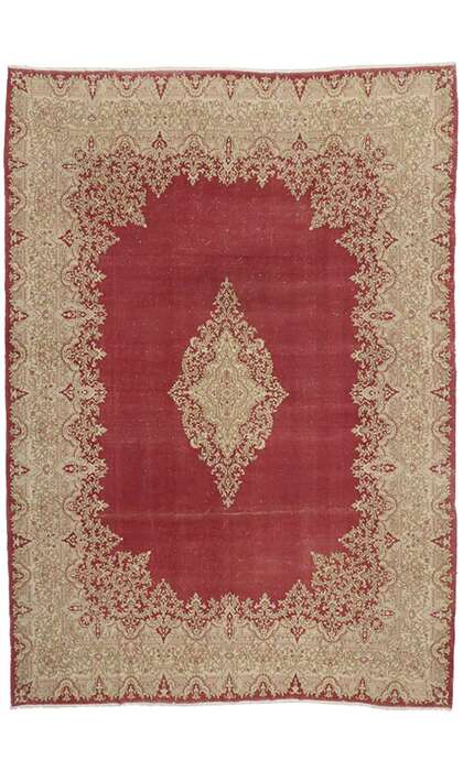 10 x 14 Vintage Kerman Rug 74921