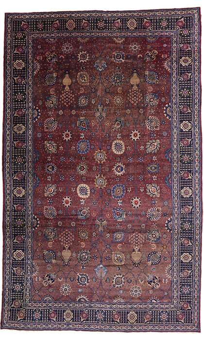 13 x 21 Vintage Indian Rug 74931