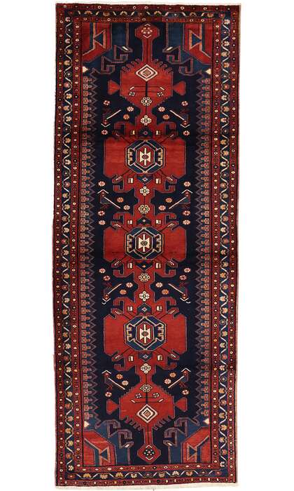 4 x 10 Antique Hamadan Rug 75360