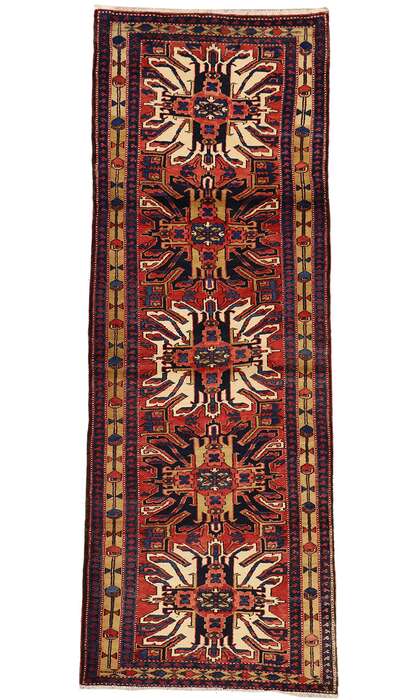 4 x 10 Vintage Heriz Rug 75377