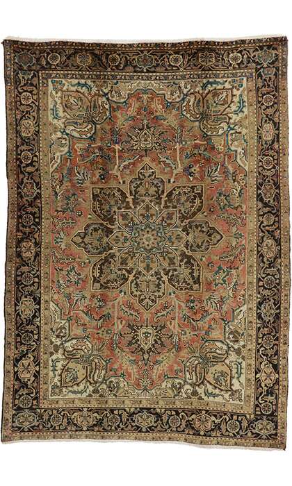 7 x 10 Vintage Heriz Rug 75554