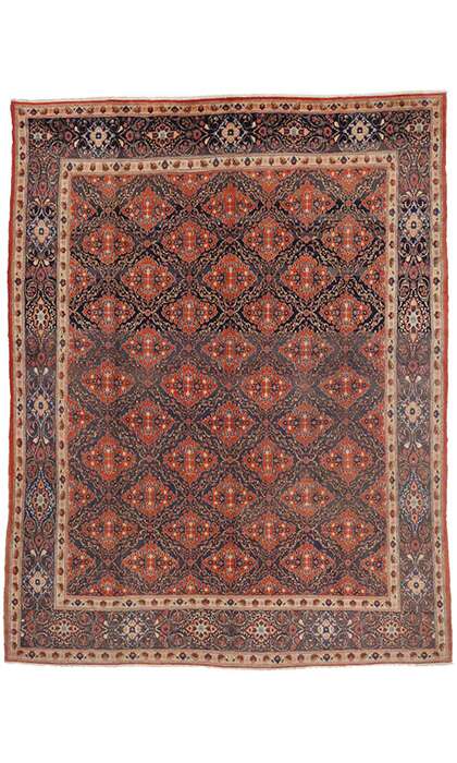 10 x 13 Vintage Mashad Rug 75579