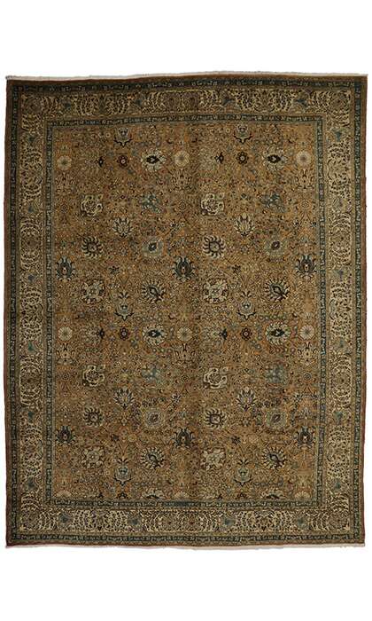 10 x 13 Vintage Tabriz Rug 75603