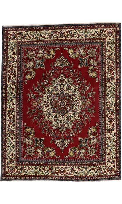 10 x 12 Vintage Tabriz Rug 75766