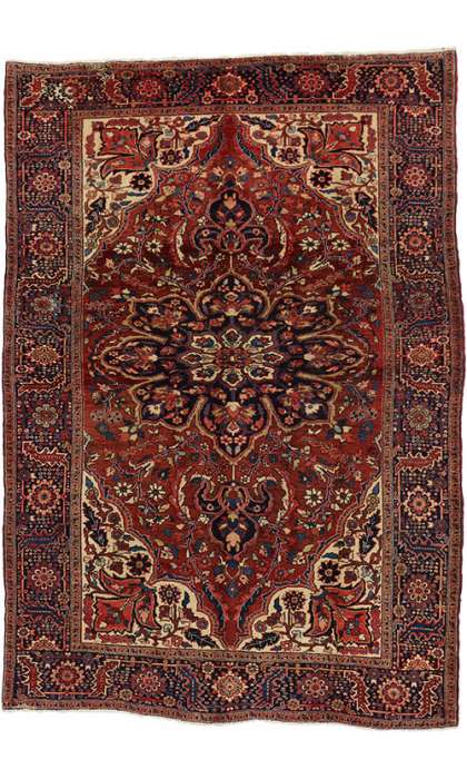 8 x 11 Vintage Heriz Rug 76183