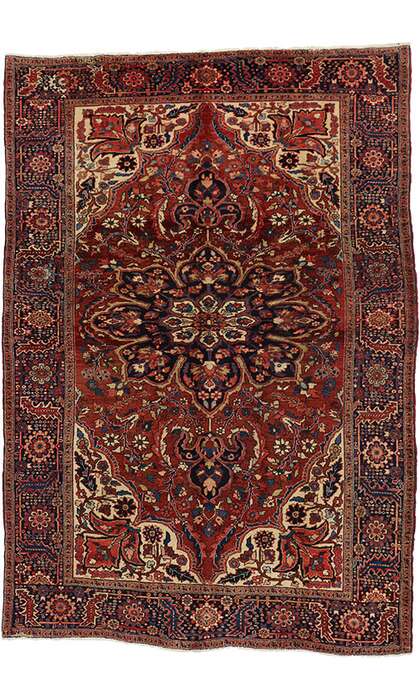 8 x 11 Vintage Heriz Rug 76183