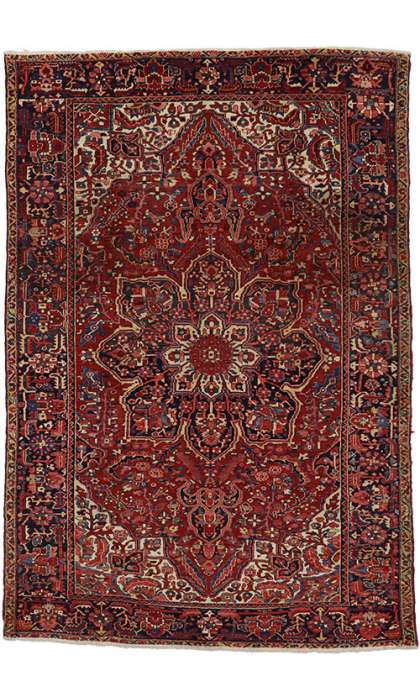 8 x 11 Vintage Heriz Rug 76187