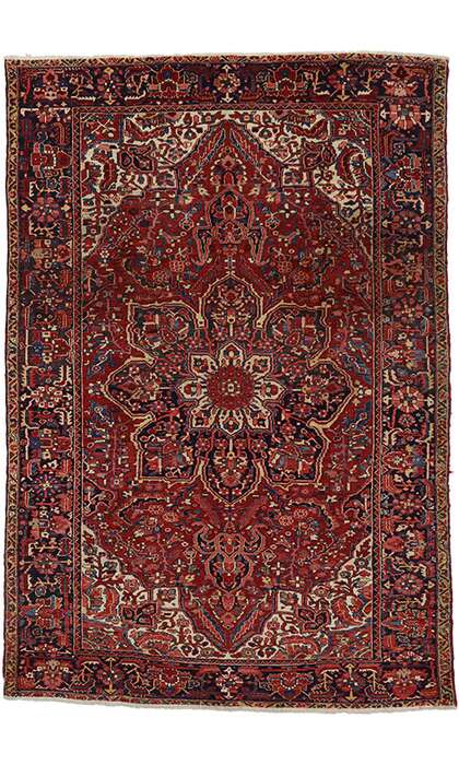 8 x 11 Vintage Heriz Rug 76187