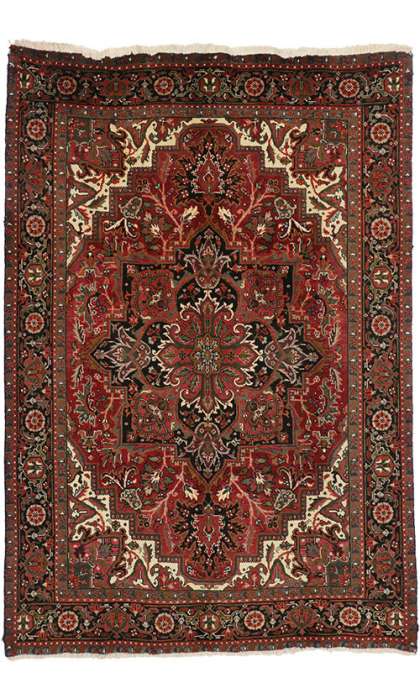 7 x 10 Vintage Heriz Rug 76217